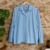 Chemisier vintage bleu ciel T38/40 — 19€