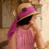 Chapeau upcyclé Rose & Marie violet – pièce unique