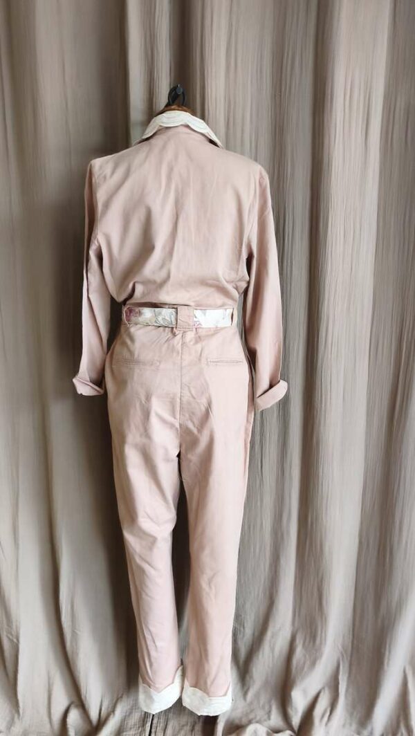 Combinaison Upcyclée « Les Héritières » – Rose Poudré – Taille 40