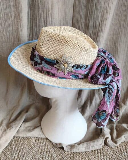 Chapeau Panama « Azur Héritage » – Collection Les Héritières
