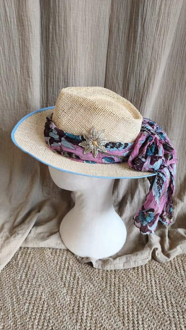 Chapeau Panama « Azur Héritage » – Collection Les Héritières
