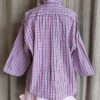 Chemise Collerette Rose à Carreaux – Taille 42 à 48 – Collection Les Héritières