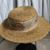 Chapeau de paille naturel vintage Rose & Marie – Taille unique (54 à 56 cm)
