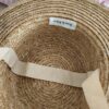 Chapeau de paille naturel vintage Rose & Marie – Taille unique (54 à 56 cm)