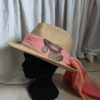 Chapeau upcyclé Sunset Rose & Marie – Soie Jean-Louis Scherrer – Taille L 56/58