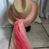 Chapeau upcyclé Sunset Rose & Marie – Soie Jean-Louis Scherrer – Taille L 56/58