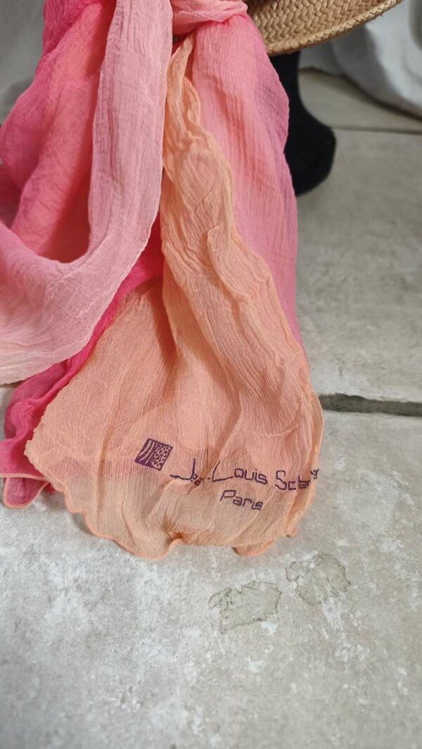 Chapeau upcyclé Sunset Rose & Marie – Soie Jean-Louis Scherrer – Taille L 56/58
