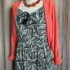 Gilet voile dos imprimé corail By Dépêche Mode – Taille 38