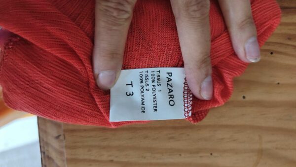 Gilet voile dos imprimé corail By Dépêche Mode – Taille 38