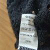 Gilet long noir ajouré Y2K – Taille 40 – 100 % acrylique