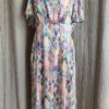 Robe fluide multicolore à motifs graphiques – Taille 40 – Neuve avec étiquette