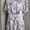 Robe fluide multicolore à motifs graphiques – Taille 40 – Neuve avec étiquette