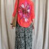 Gilet voile dos imprimé corail By Dépêche Mode – Taille 38