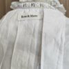 Blouse courte antique en coton blanc upcyclée Rose & Marie – Taille M/L