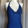 Maillot de bain une pièce bleu marine à pois – Taille 38/40