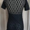 Top tunique ajouré Save the Queen noir – T38 – Made in Italy