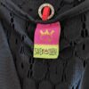 Top tunique ajouré Save the Queen noir – T38 – Made in Italy
