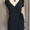 Robe portefeuille Naf Naf à pois noire – T38 – Vintage Y2K