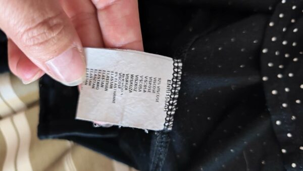Robe portefeuille Naf Naf à pois noire – T38 – Vintage Y2K