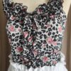 Top Georgia léopard fleuri – T38 – Vintage Y2K
