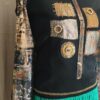 Top vintage Pause Café Y2K noir imprimé – Taille 38