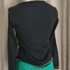 Top vintage Pause Café Y2K noir imprimé – Taille 38