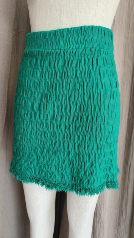 Jupe froncée verte LM Lulu – T38/40 – Neuve avec étiquette