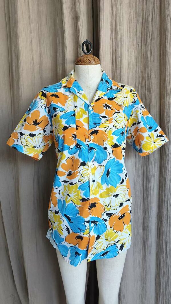 Chemisette vintage en coton années 80 – Taille 38