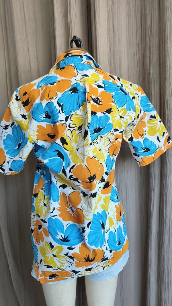 Chemisette vintage en coton années 80 – Taille 38