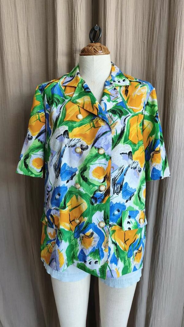 Blouse vintage Made in France années 80 – Taille 42