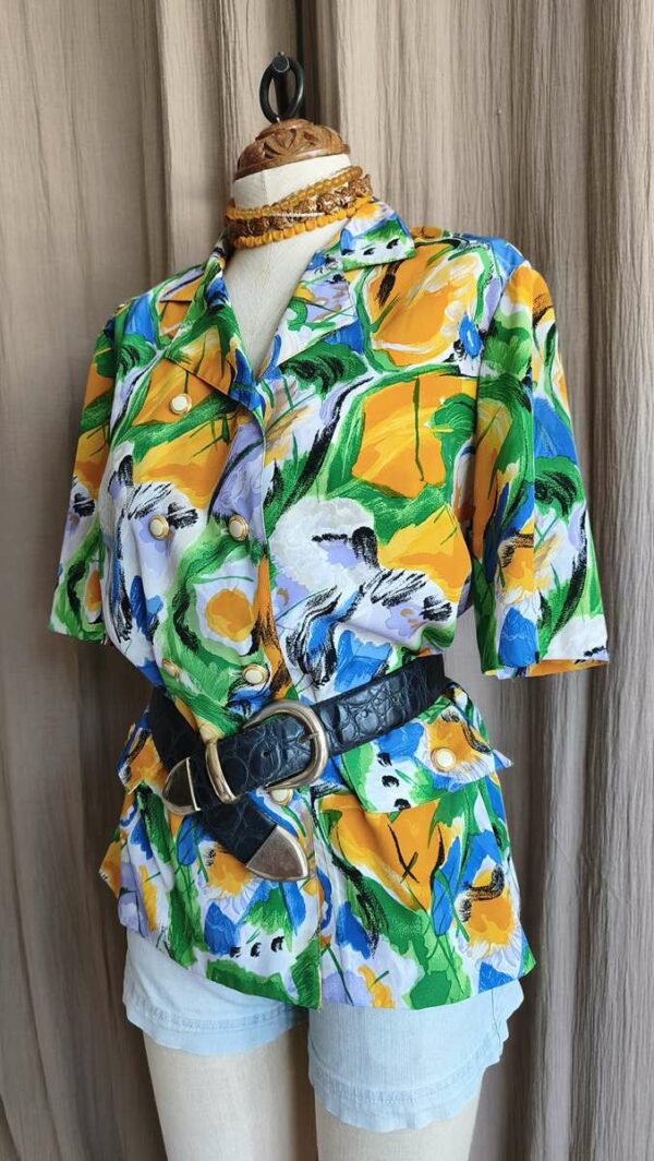Blouse vintage Made in France années 80 – Taille 42