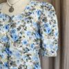 Blouse vintage en coton fleurie – Taille 38/40
