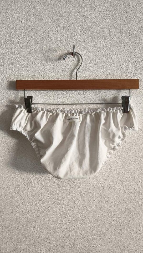 Culotte Rose & Marie en drap ancien – Écru | Fabrication française