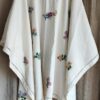 Kaftan Rose & Marie en nappe ancienne brodée – Taille unique