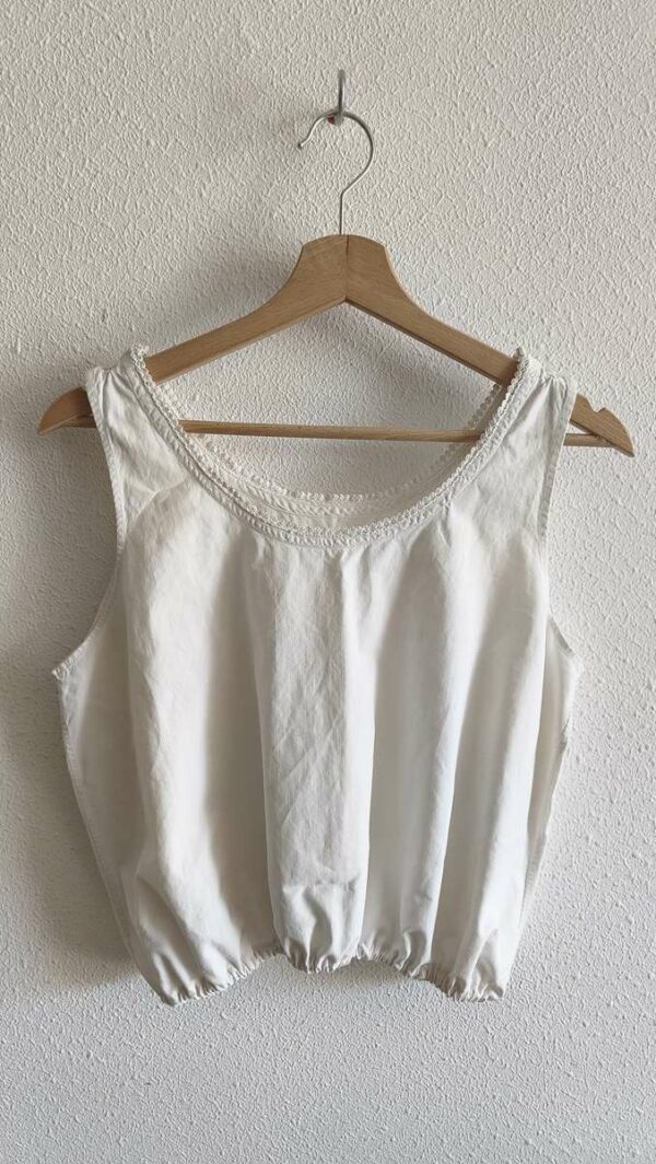 Top Rose & Marie en coton ancien – Taille S/M