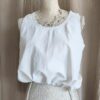 Top Rose & Marie en coton ancien – Taille S/M