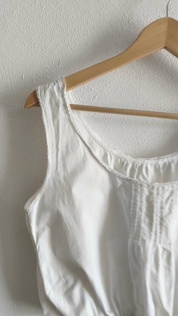 Top Rose & Marie en coton ancien