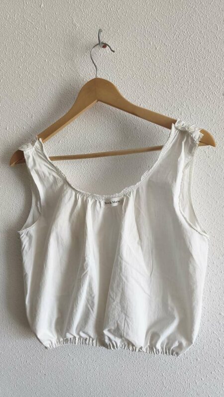 Top Rose & Marie en coton ancien