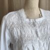 Blouse Rose & Marie en coton ancien et broderie anglaise – Taille 36/38