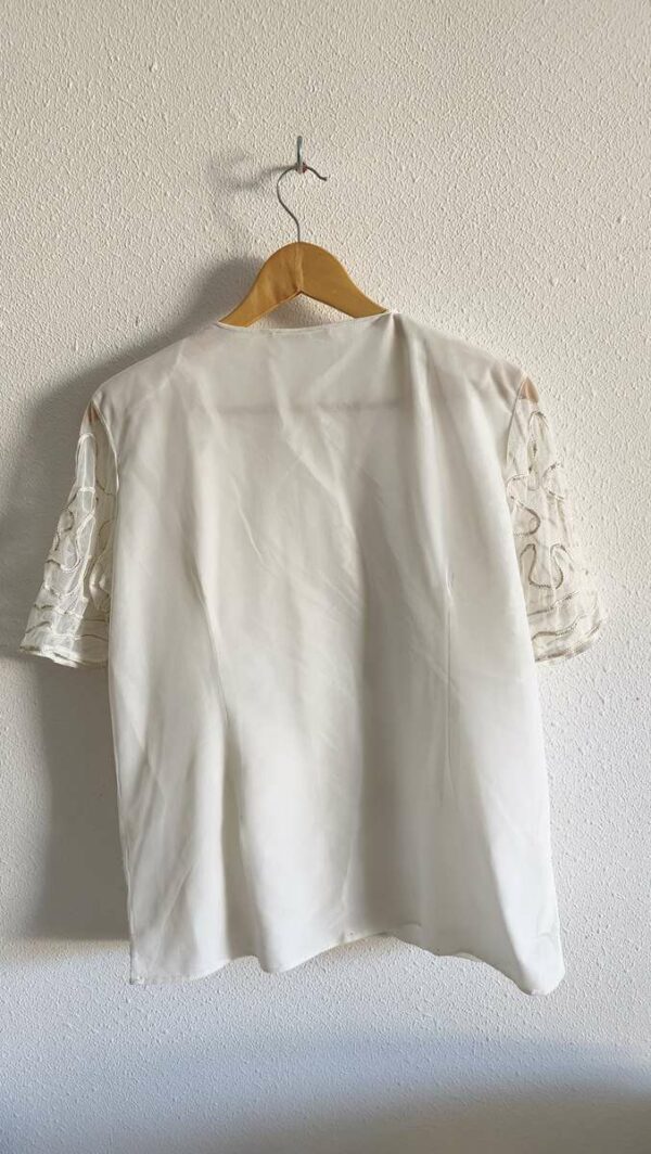 Blouse vintage brodée – Taille 42/44