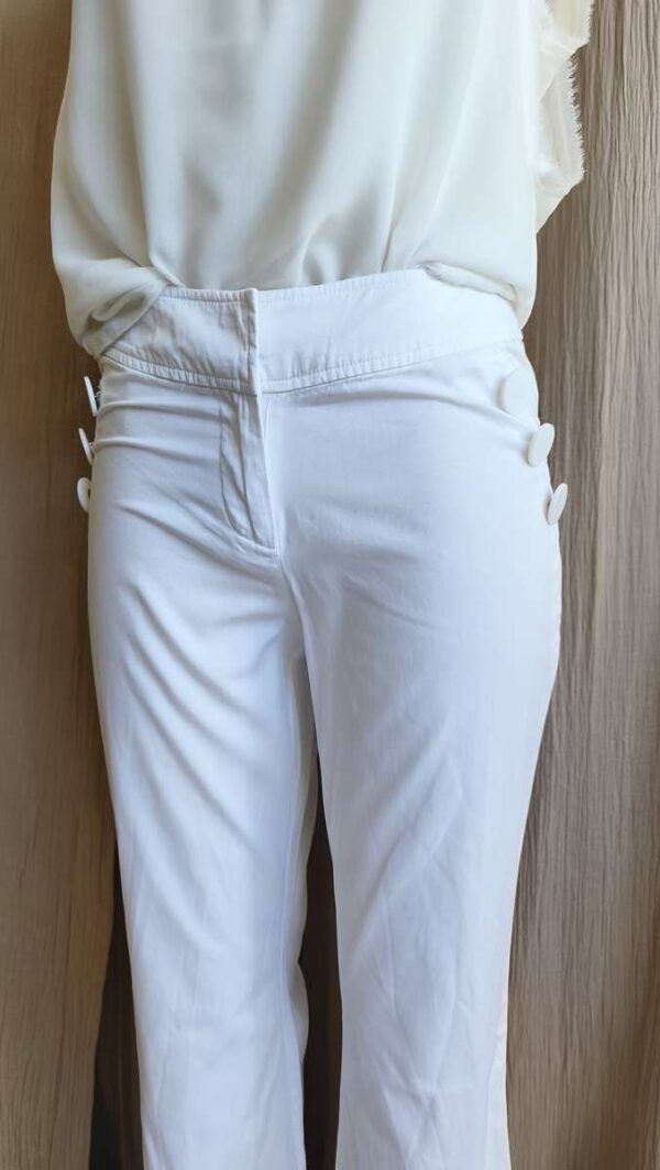 Pantalon flare blanc La Redoute Création – Taille 36