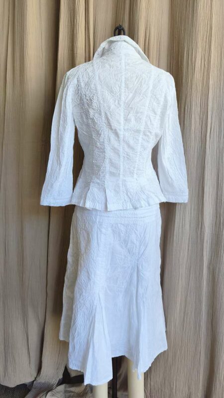 Ensemble Promod en coton brodé blanc – Taille 40
