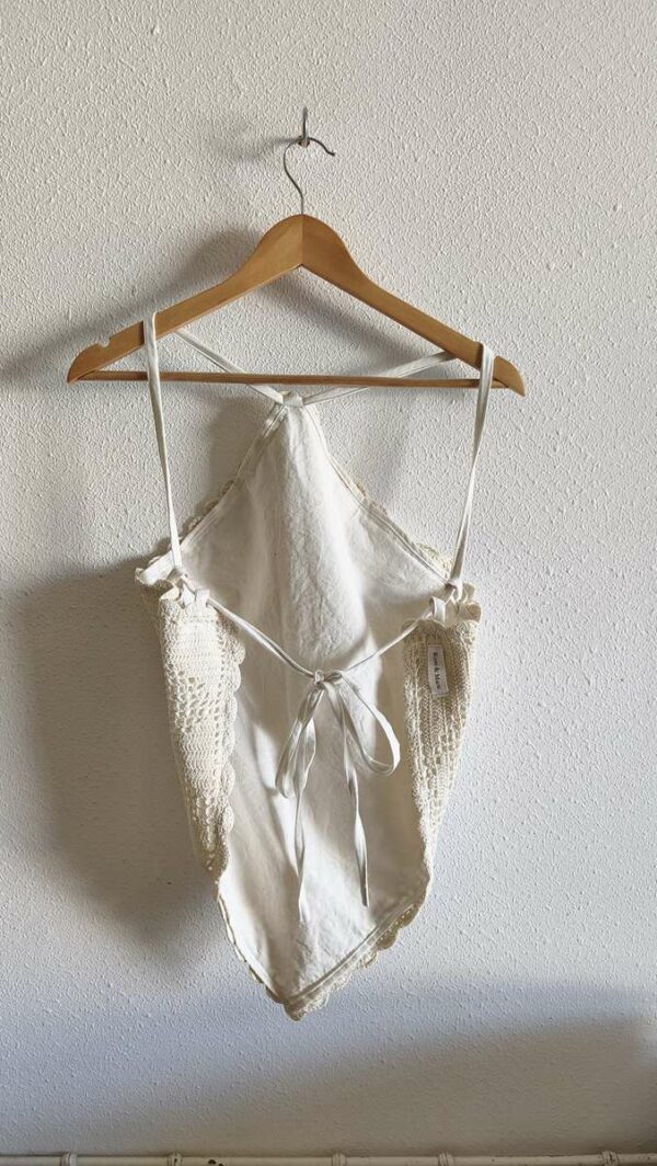 Top en napperon ancien au crochet – Taille 38/40/42