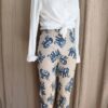 Pull maille fine blanc 100 % coton T2 (38/40)