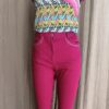 Pantalon capri fuchsia T38 – Neuf