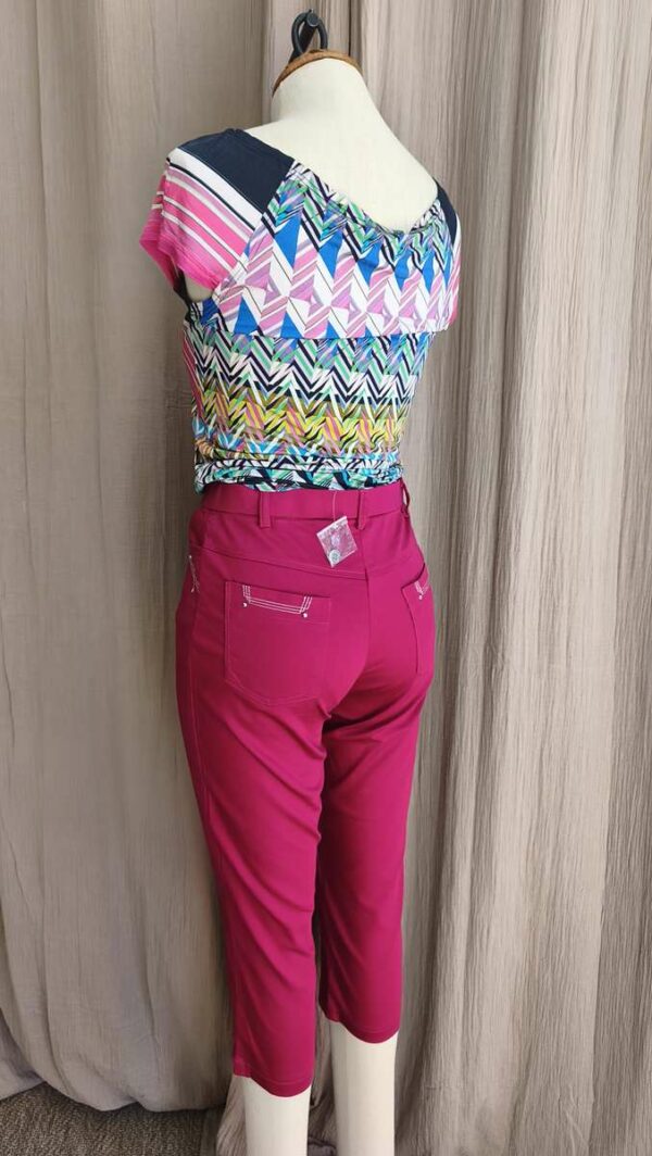 Pantalon capri fuchsia T38 – Neuf