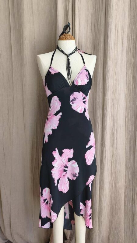 Robe dos nu Xanaka fleurie T34/36 – Années 2000