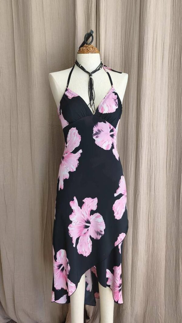 Robe dos nu Xanaka fleurie T34/36 – Années 2000