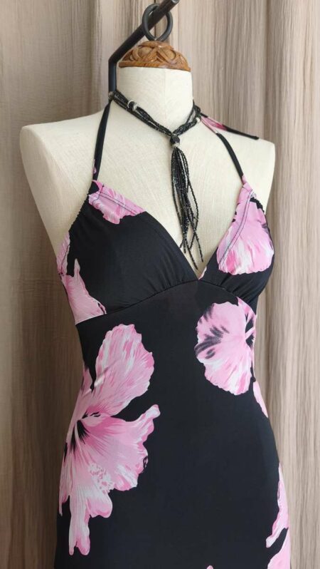 Robe dos nu Xanaka fleurie T34/36 – Années 2000