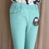 Pantalon capri vert d'eau T38 – Neuf avec étiquette